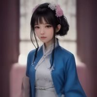 美女日逼平台产品设计师吴晓芸头像，创意工作室背景，活力专业形象